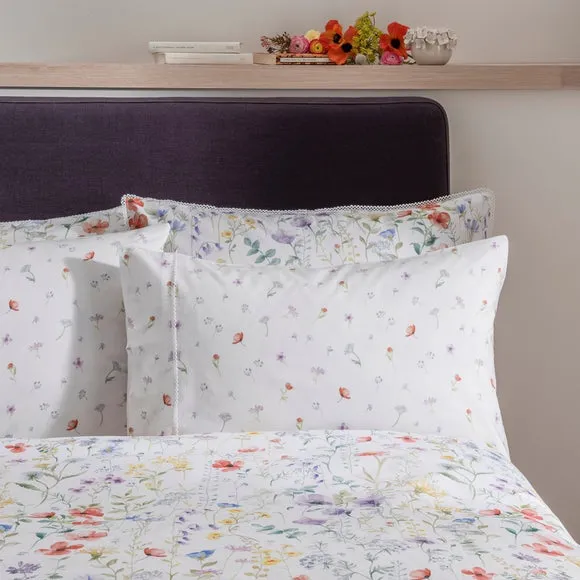 Dorma Wildflower 100% Cotton Cuffed Pillowcase