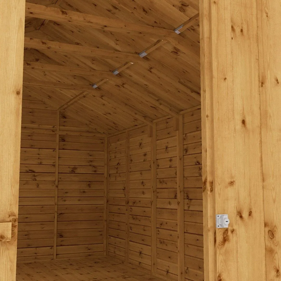 Mercia 16 x 10 Feet Premium Shiplap Apex Workshop - L487 x W322.7 x H252.4 cm in Brown 5