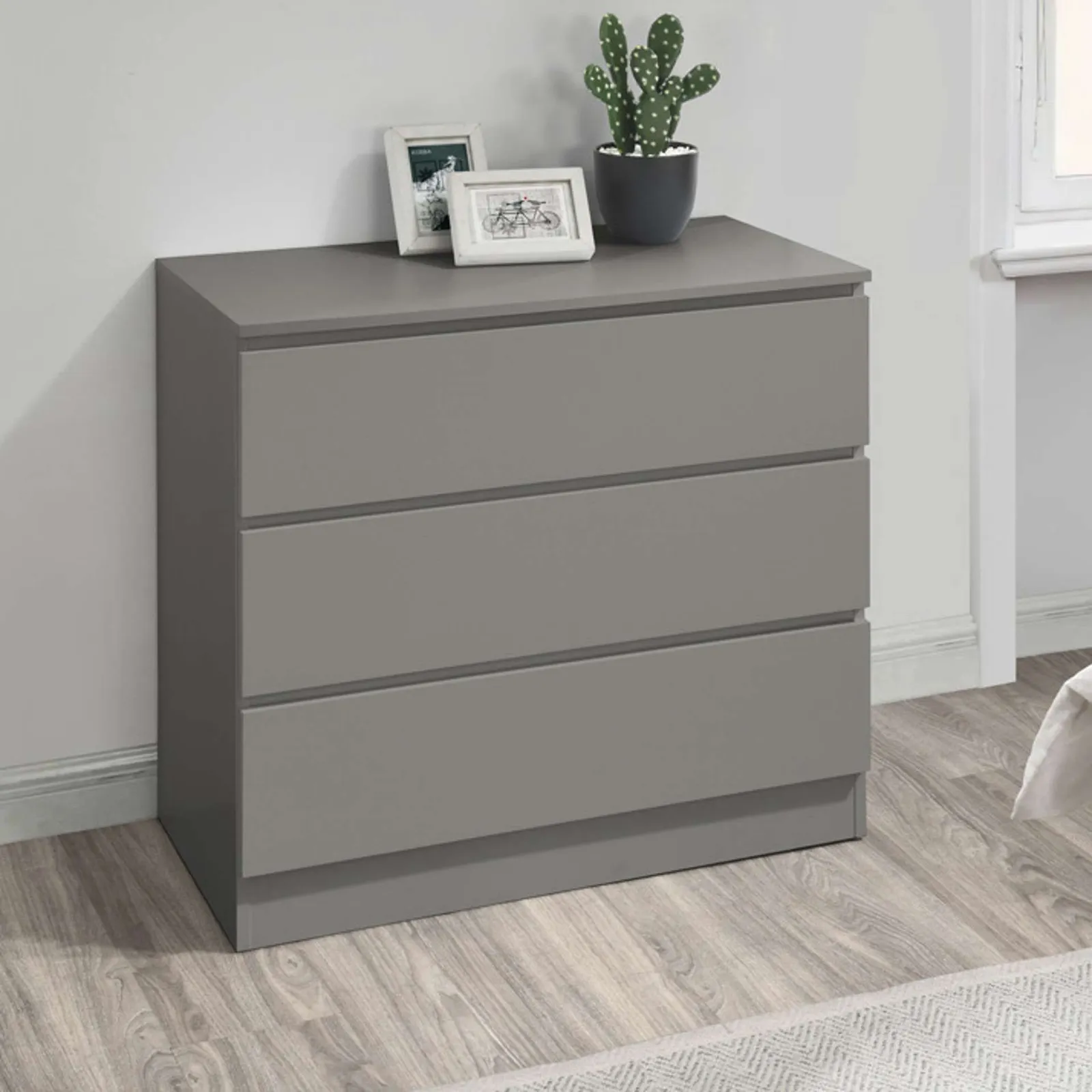 Birlea Oslo 3 Drawer Chest in Grey