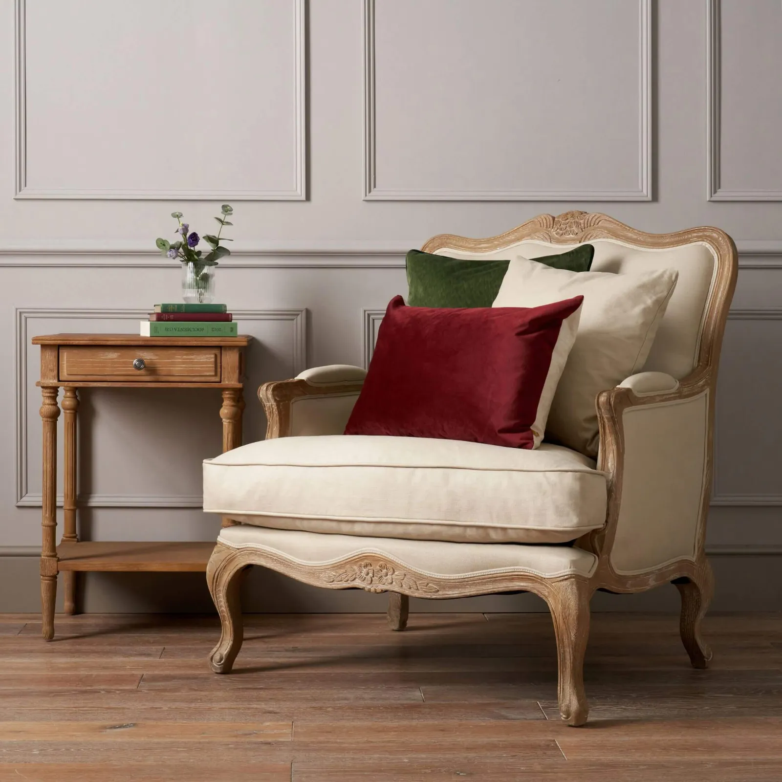 Sienna Armchair, Natural / Weathered Oak