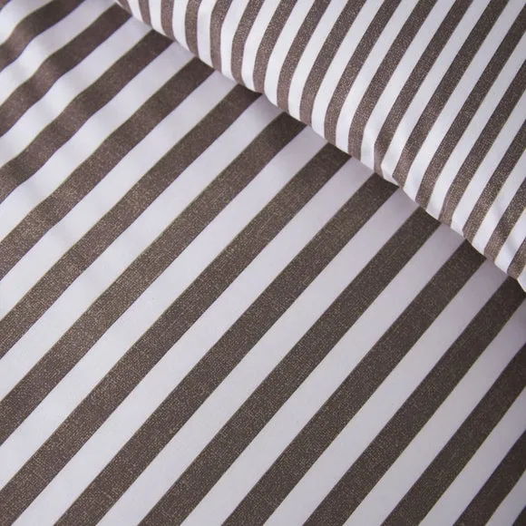 Catherine Lansfield Epping Textured Stripe Quilt Cover & Pillowcase Set 4