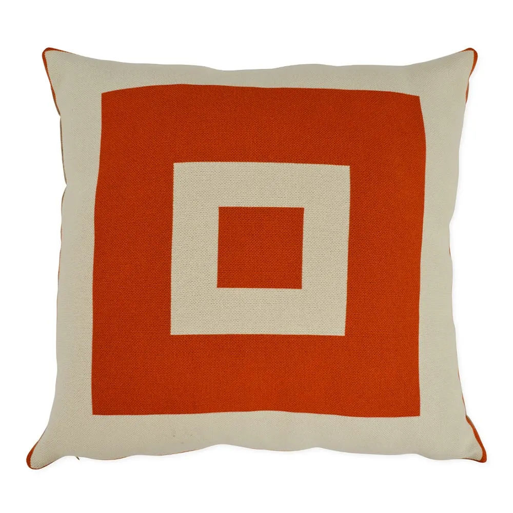 Ambar Exclusive Bold Frame Square Cushion Sienna 2