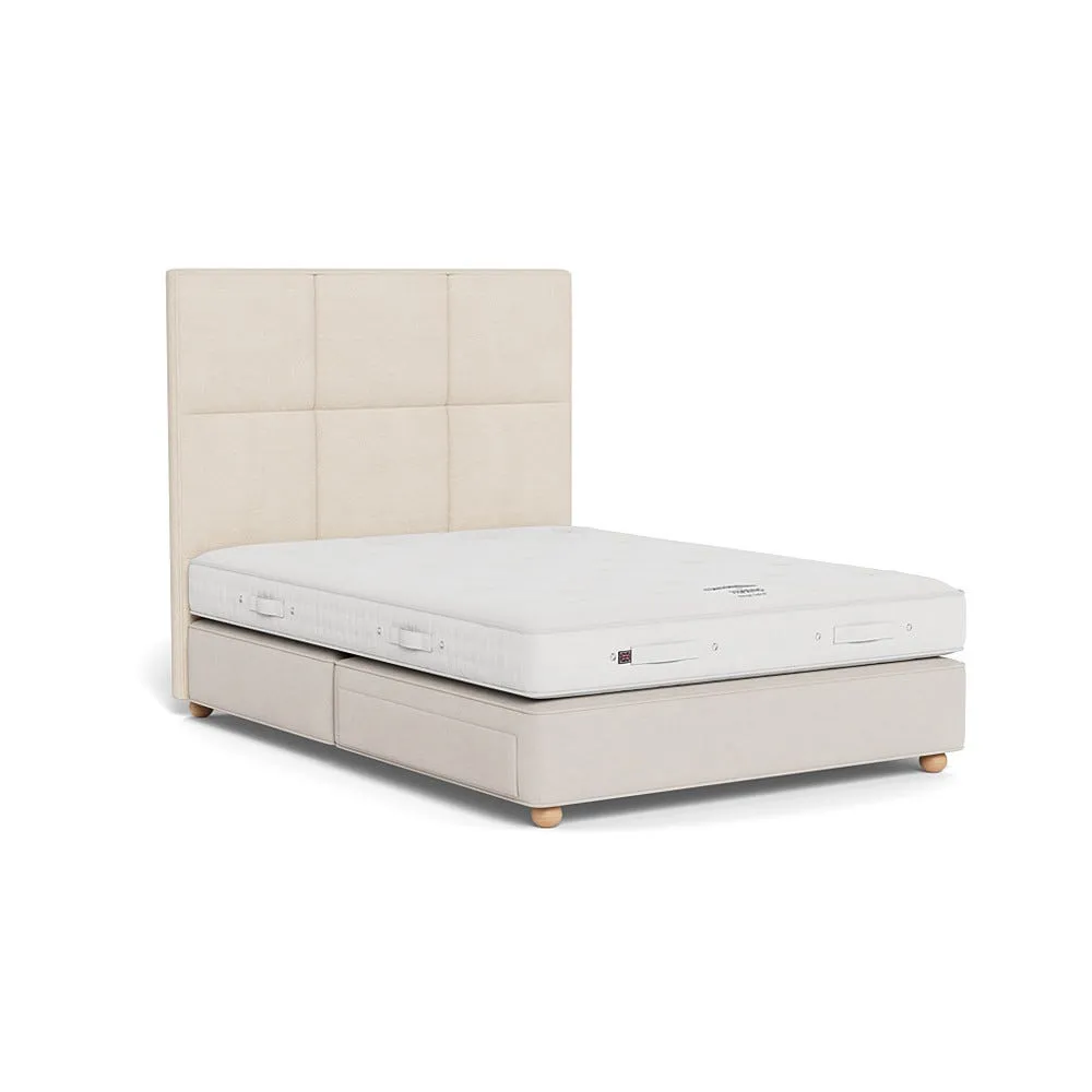 Vispring Atlas King Headboard Chain Weave Fawn 750