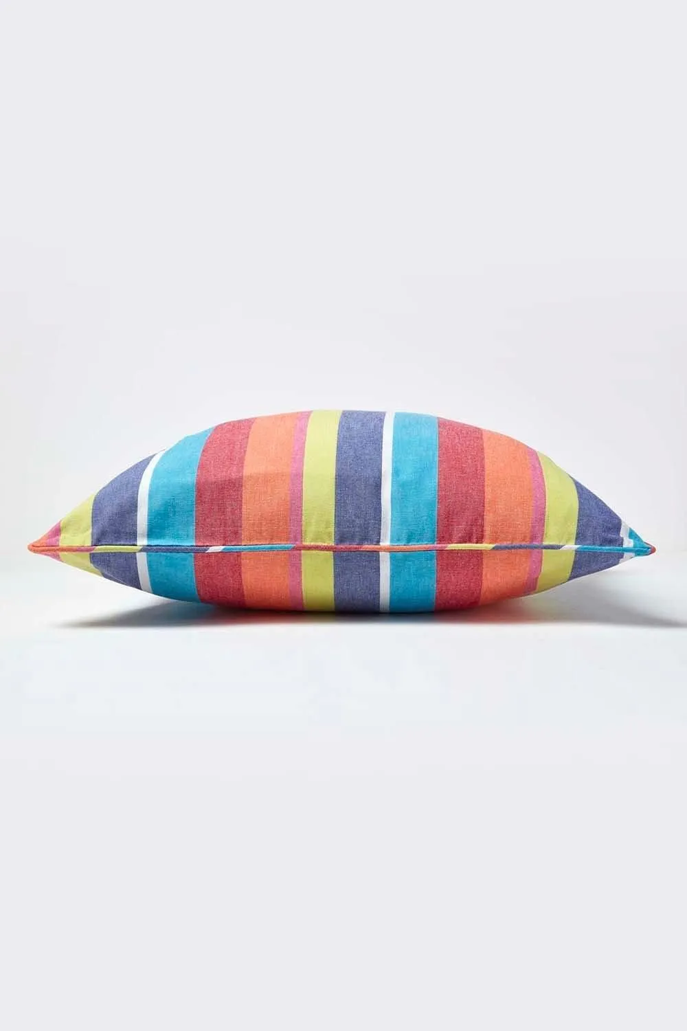 Homescapes Cotton Multi Coloured Stripe Cushion Cover 3