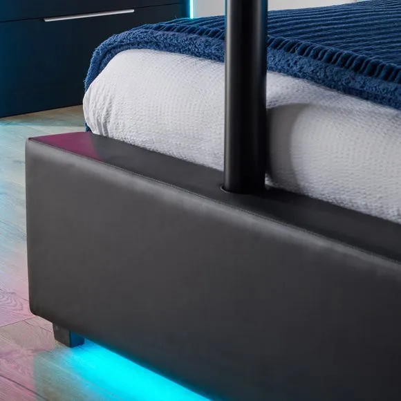 XR Living Ava TV Bed with LED Lights and TV Mount 3