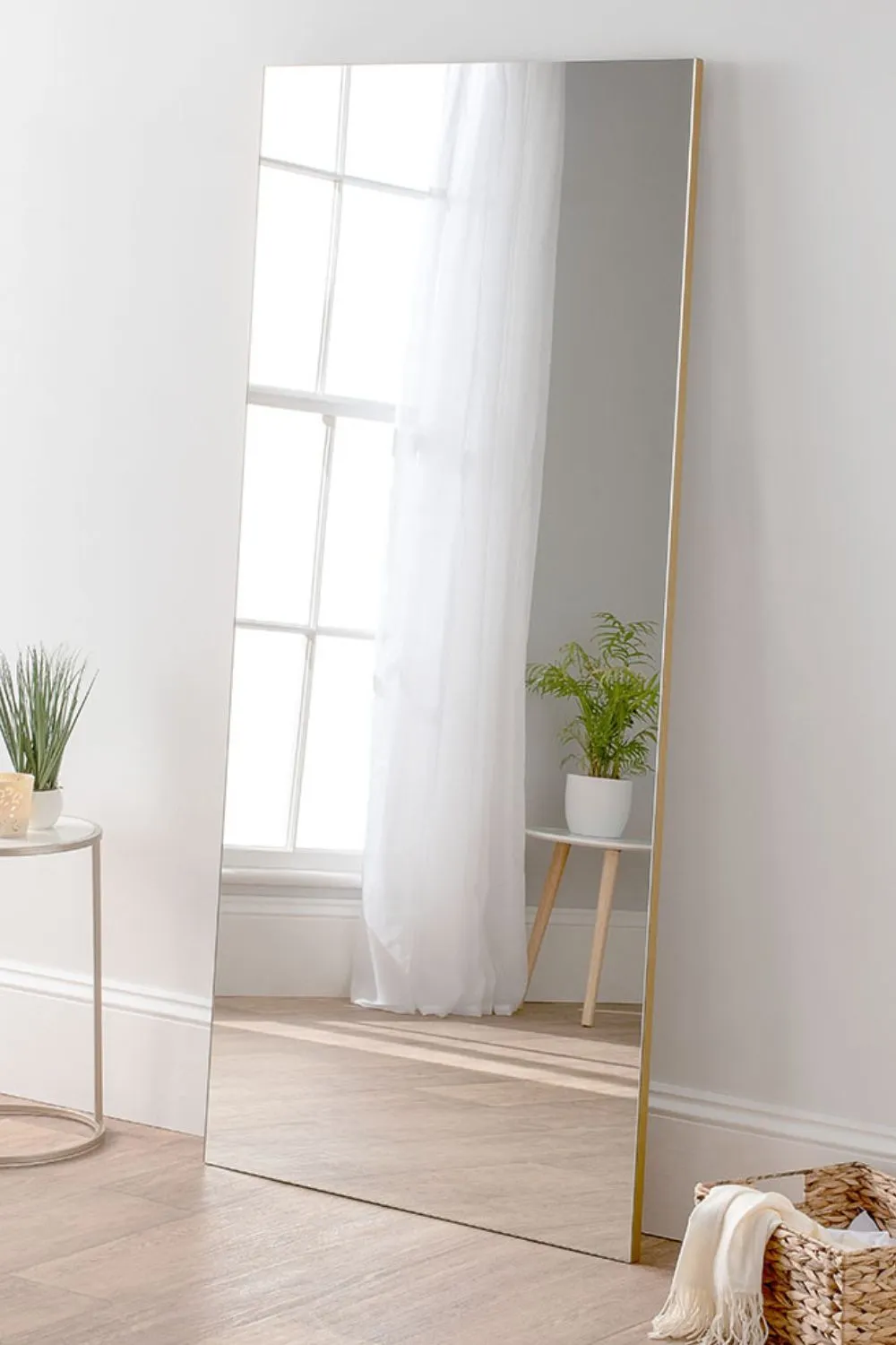 Yearn Mirrors Simple Full length Frameless mirror Gold 170x80cm
