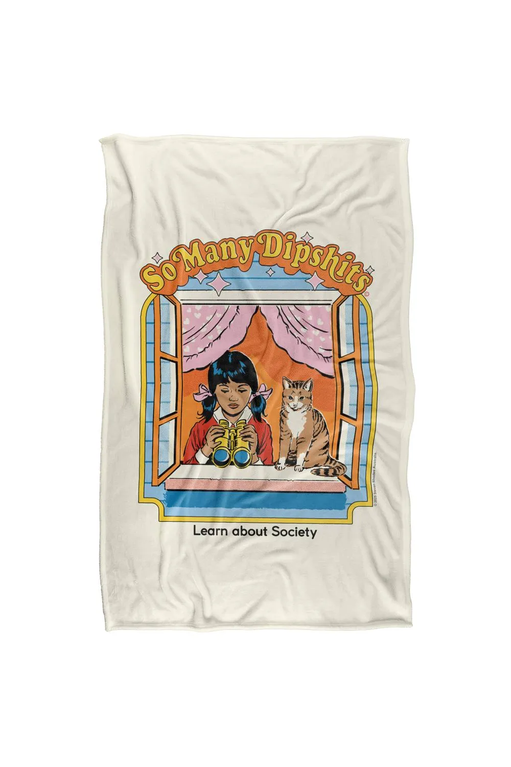Steven Rhodes So Many Dipshits Silky Touch Super Soft Throw Blanket