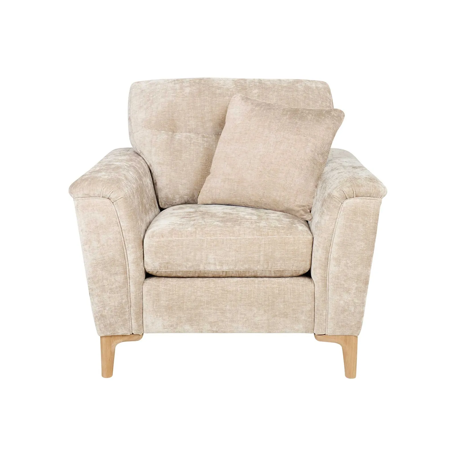 Ercol Sandford Armchair, Neutral Fabric | Barker & Stonehouse 4