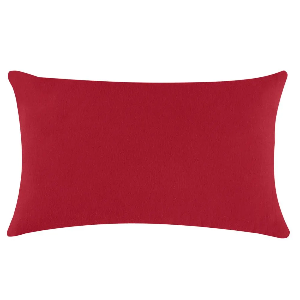 Smart Living Brushed Cotton Bed Linen Fitted Bedsheet or Pillowcase Pair Non Iron in Red 2