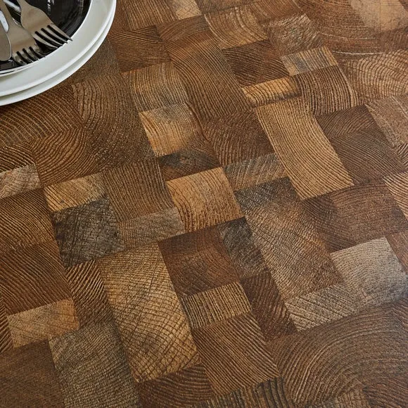 Brayden 2-4 Seater Square Dining Table, Parquet Effect 4