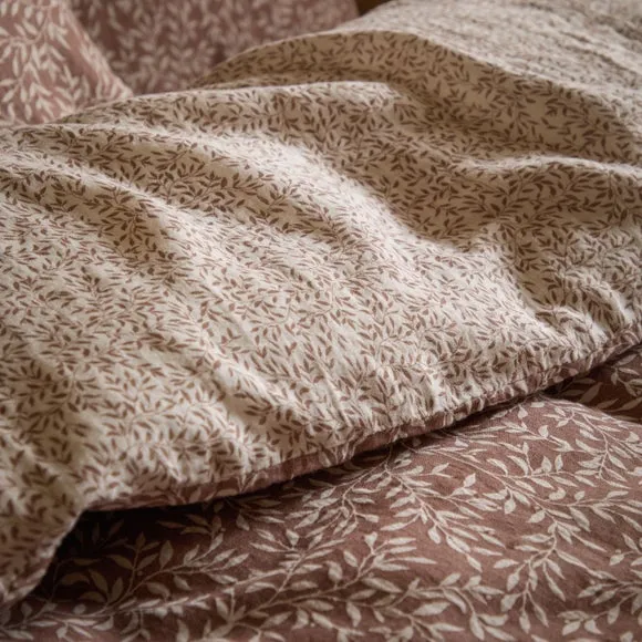 Yard Perrie Leaf 100% Cotton Duvet Cover and Pillowcase Set 3
