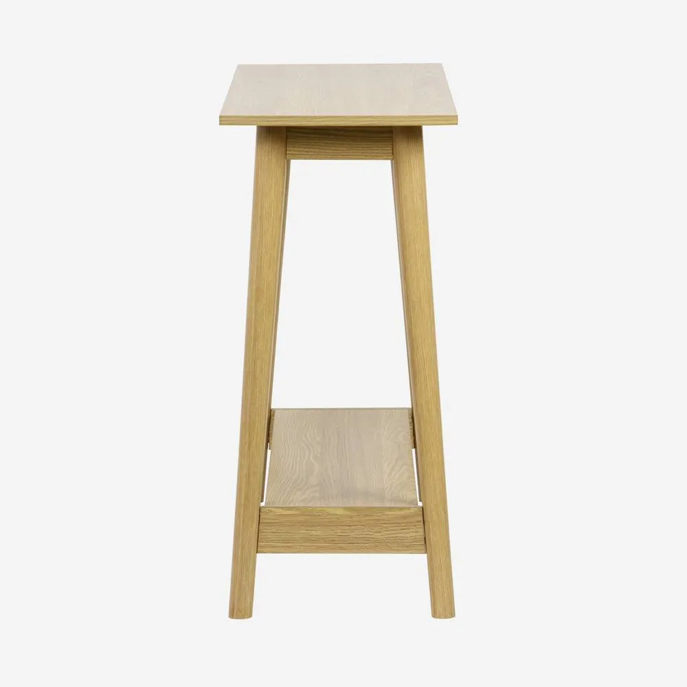 sweeek 110cm Console Table With Walnut Wood Effect in Light Grey 2