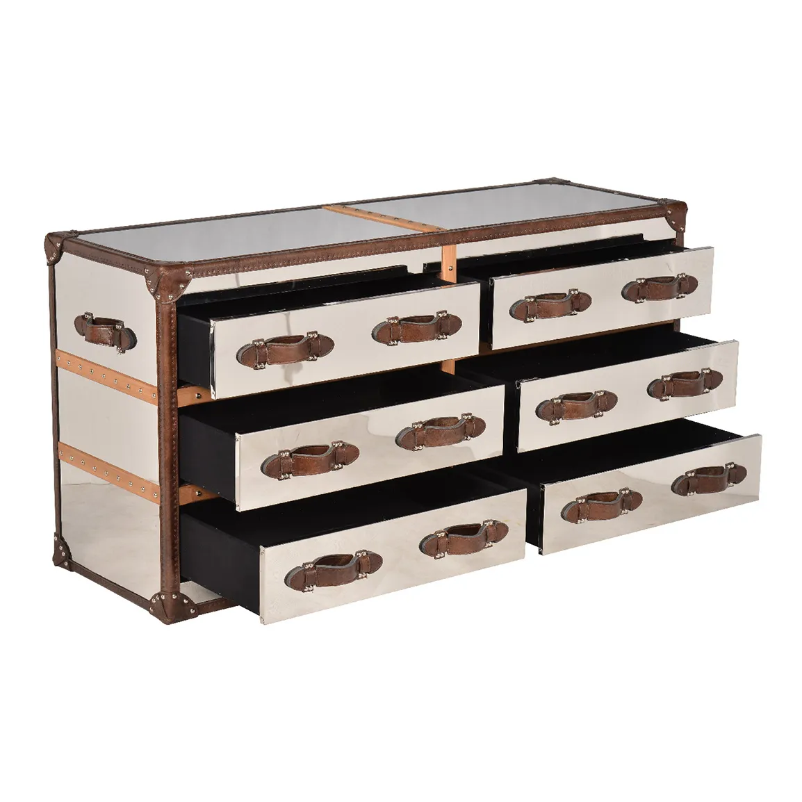 Timothy Oulton Stonyhurst Sideboard, Silver Metal | Barker & Stonehouse 4