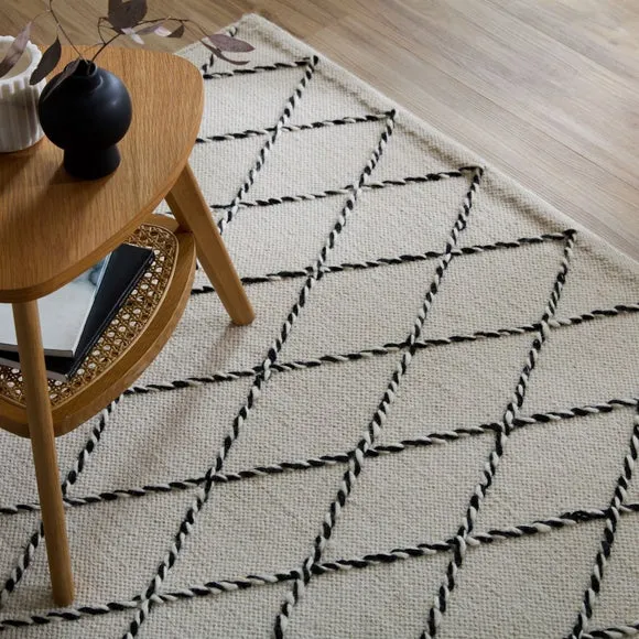 Seb Diamond Wool Rug 6