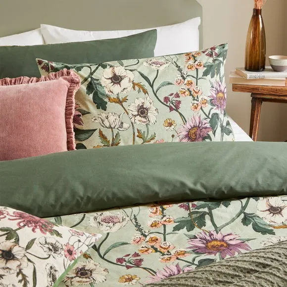 Wylder Nature Wallflower Reversible Duvet Cover and Pillowcase Set 2