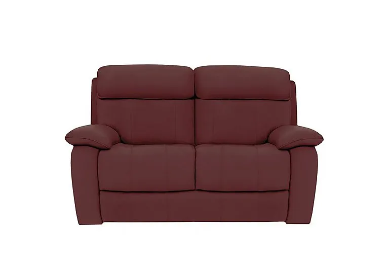 Moreno 2 Seater Leather Sofa - BV Deep Red