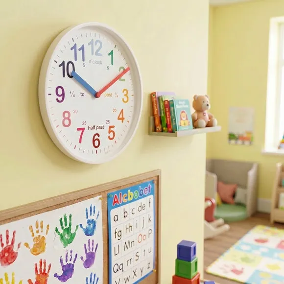Acctim Wickford Time Teaching Kids Wall Clock