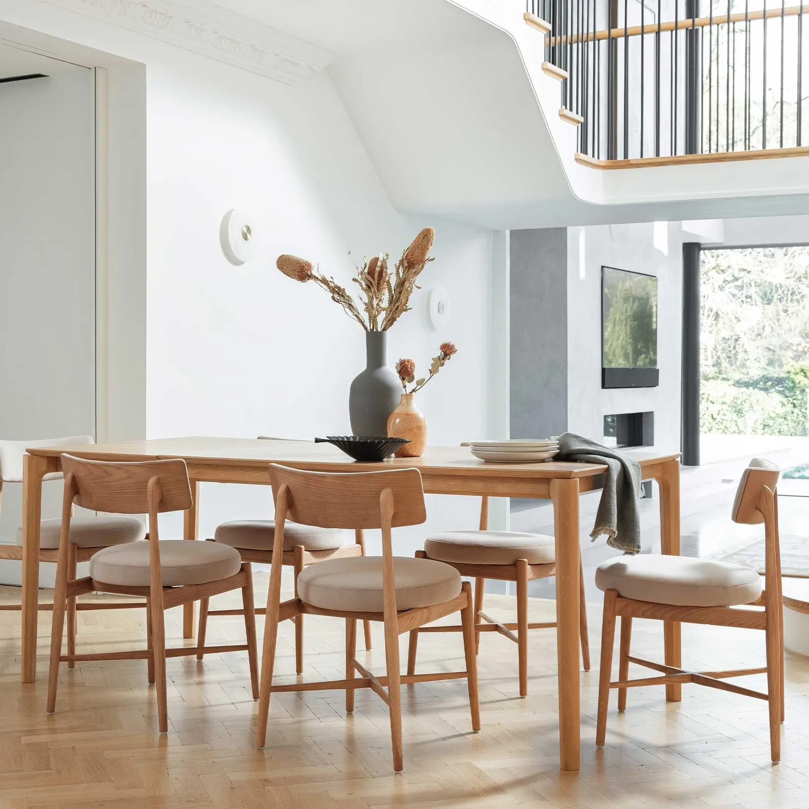 G Plan Flora Dining Chair, Neutral Wood | Barker & Stonehouse 2