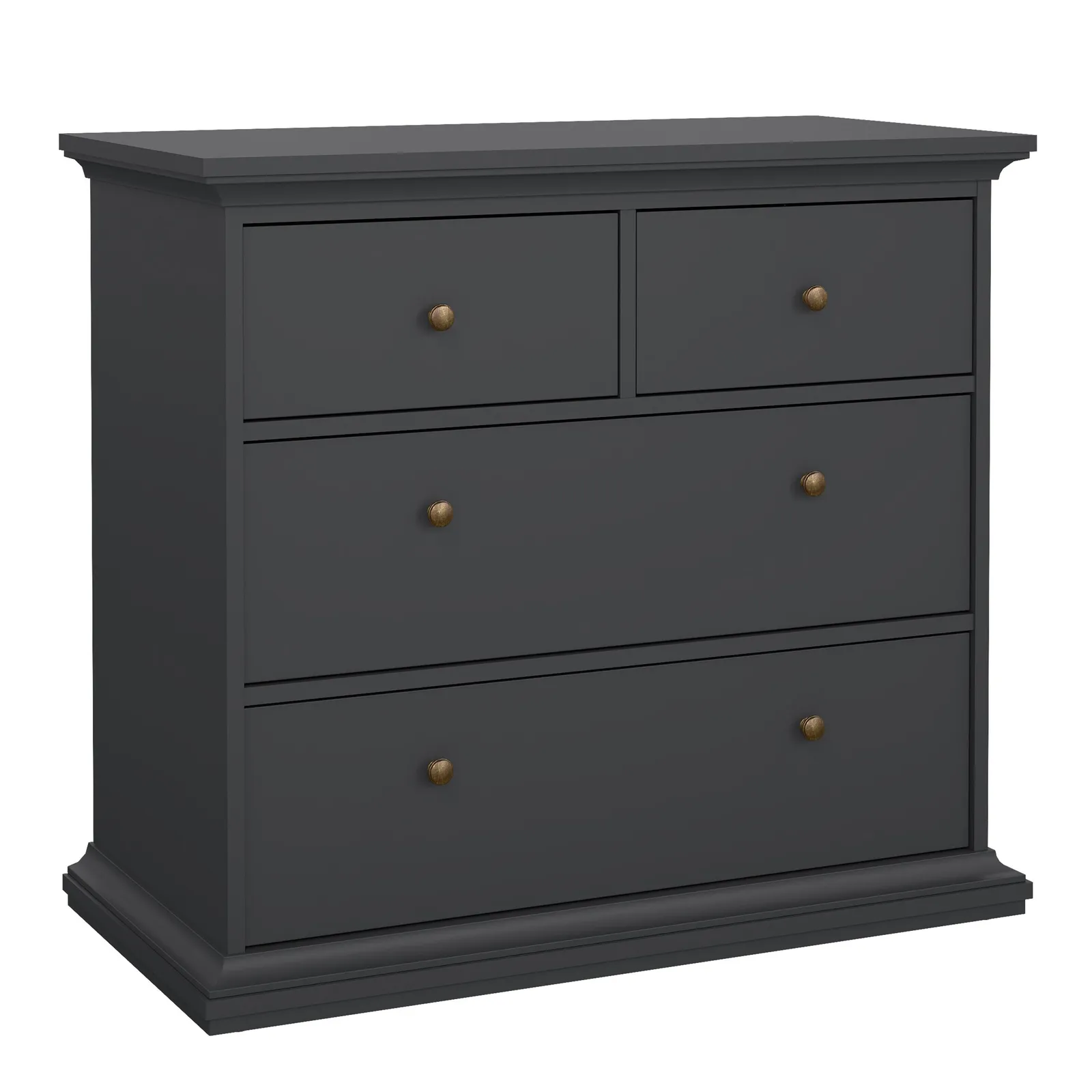 Furniture To Go Paris Chest of 4 Drawers in Grey