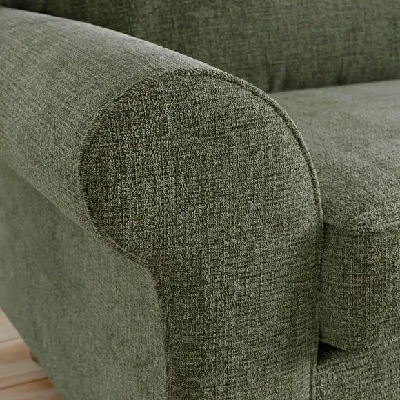 Flori Chenille Soft Texture 3 Seater Sofa 4