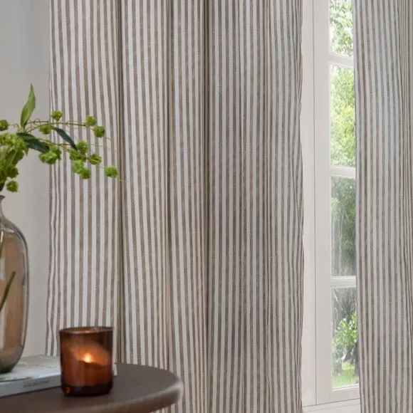 Yard Hebden Striped Pencil Pleat Curtains (Blackout Available) 4