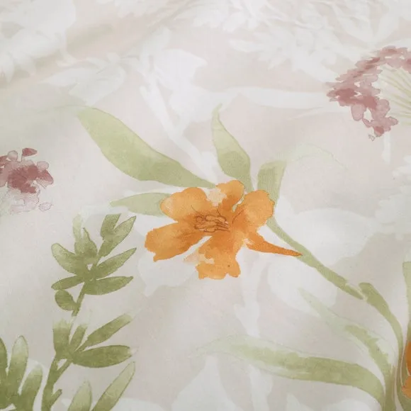 Autumn Floral Trail 100% Cotton Duvet Cover & Pillowcase Set 5