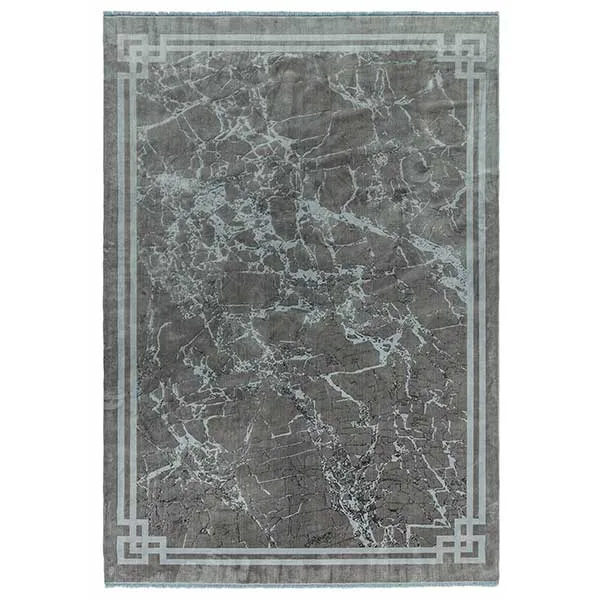 Zadana Rug  Silver with border