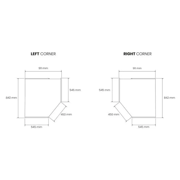Sudbury 3 Piece Mirrored Corner Wardrobe Set 2