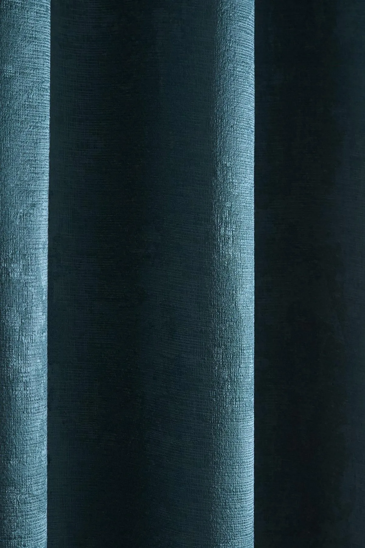Fusion 'Strata' Dim out woven Eyelet Single Panel Door Curtain in Dark Green 3