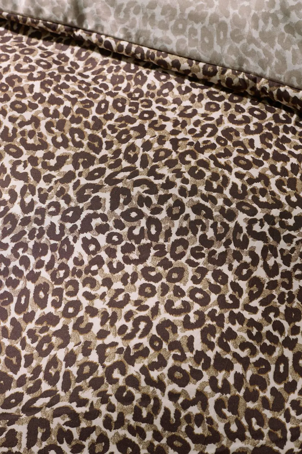 Catherine Lansfield 'Animal Print' So Soft Reversible Duvet Cover Set in Brown 4