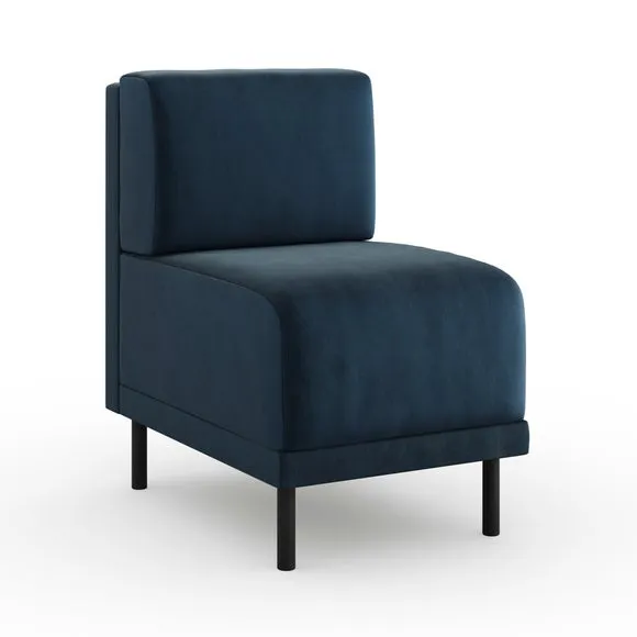 Mae Small Dining Bench, Matte Plush Velvet 6