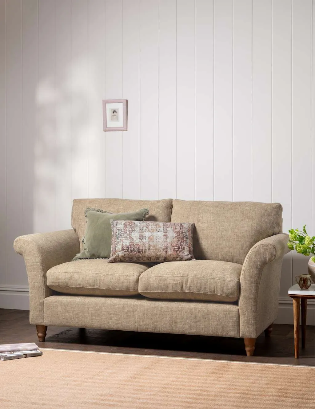 BARKER AND STONEHOUSE Amelie Fabric Medium 2 Seater Sofa Taupe