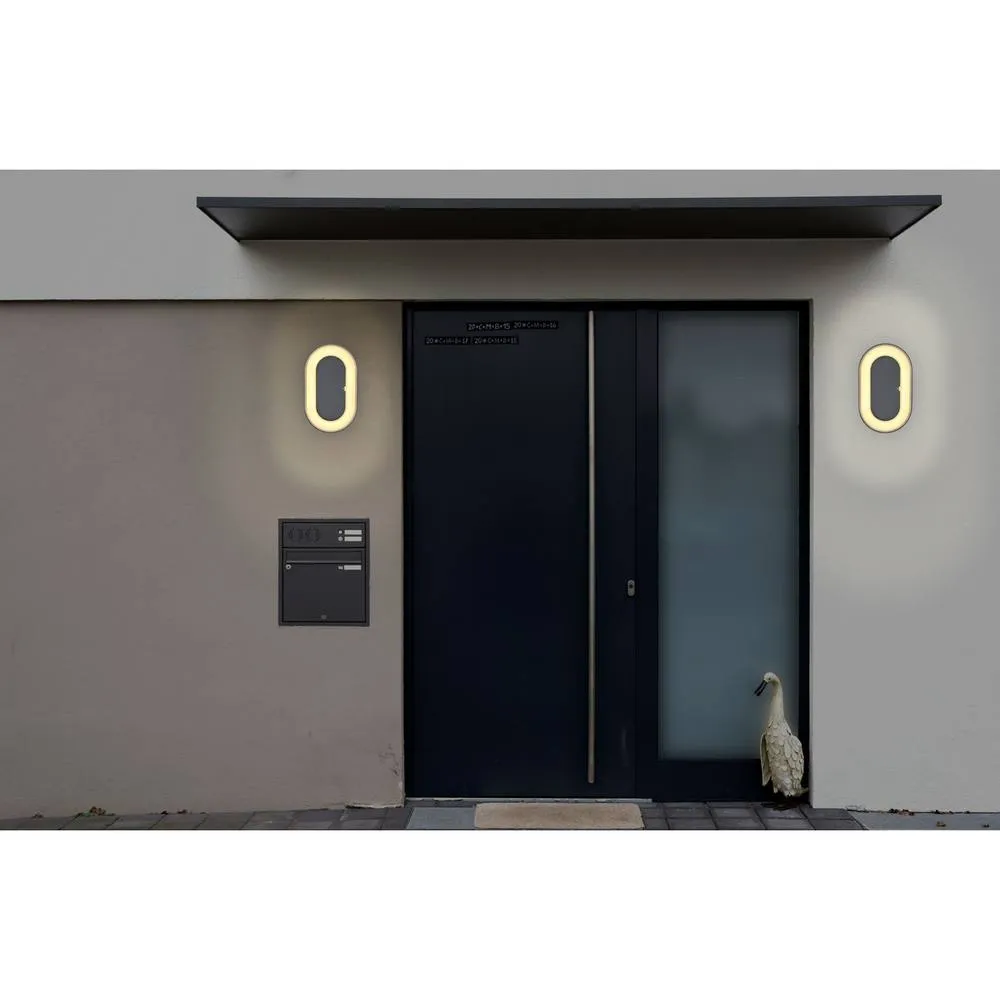 Netlighting Sura Outdoor Flush Wall Lamp Anthracite IP54 LED 3000K in Grey 5
