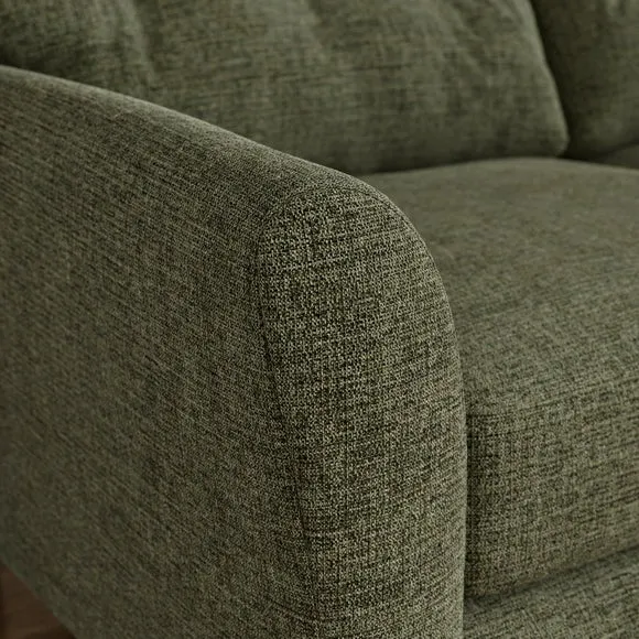 Sven Soft Texture Chenille Large Corner Chaise Sofa 4