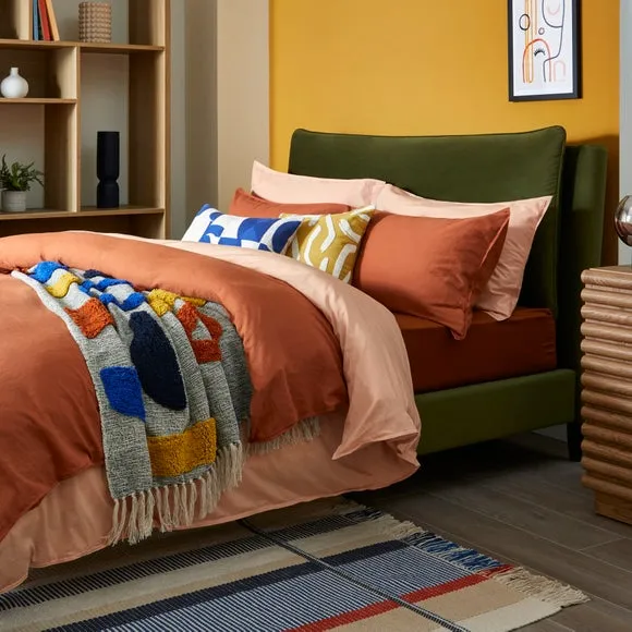 Skylar Velvet Pillow Back Bed Frame 4
