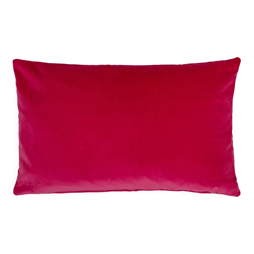 Heal's Velvet Cushion Fuchsia 35 x 55cm