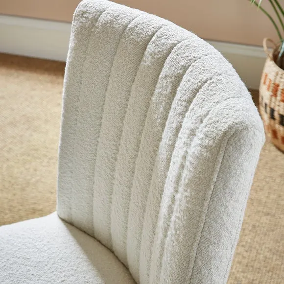 Taylor Dining Chair, Ivory Boucle 3