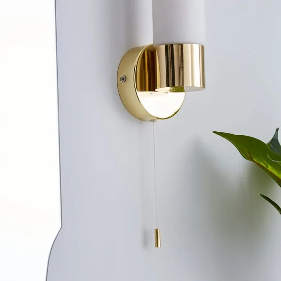 Porto Bathroom Wall Light Brass 3