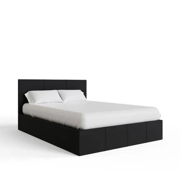 Side Lift Ottoman Bed, Faux Leather 3