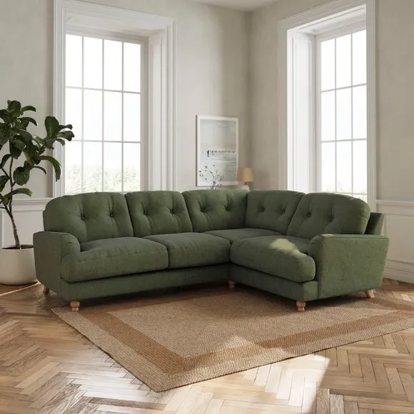 Martha Chenille Soft Texture Full Corner Sofa 1