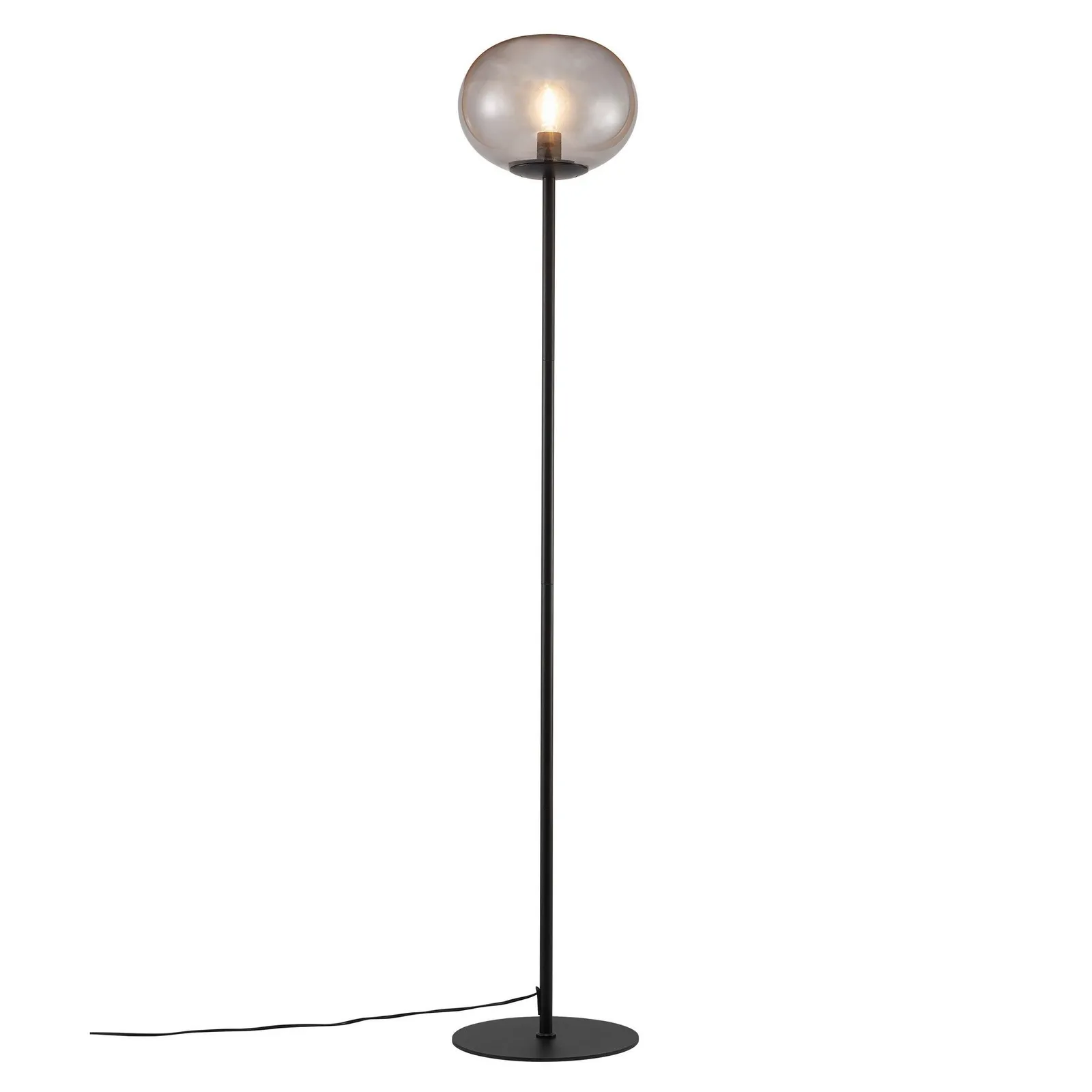 Nordlux Alton Floor Lamp Black Glass Livingroom E27 Switch 3