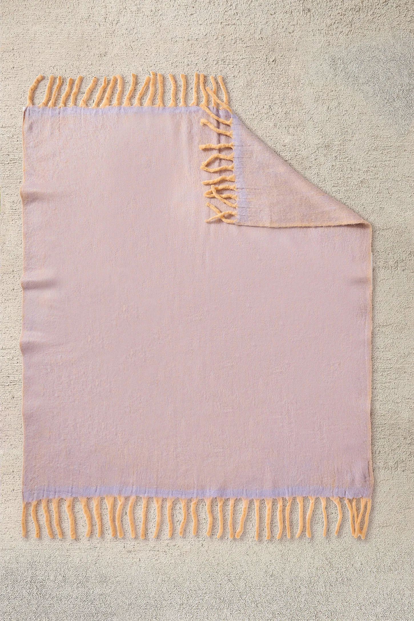 Cosy Two-Tone Throw - Lilac
