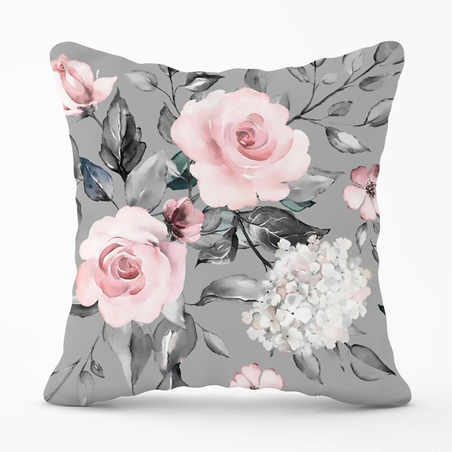 Warren Reed - Designer Dusty Pink Roses Outdoor Cushion