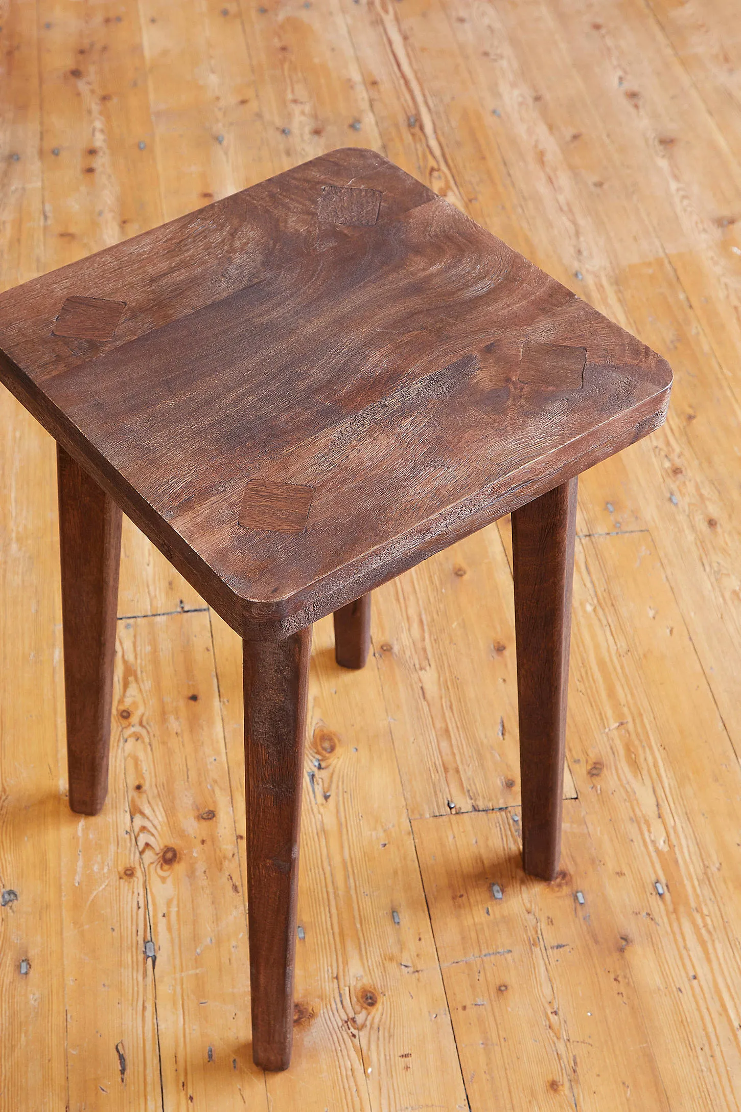 Dark Mango Side Table - Brown 5