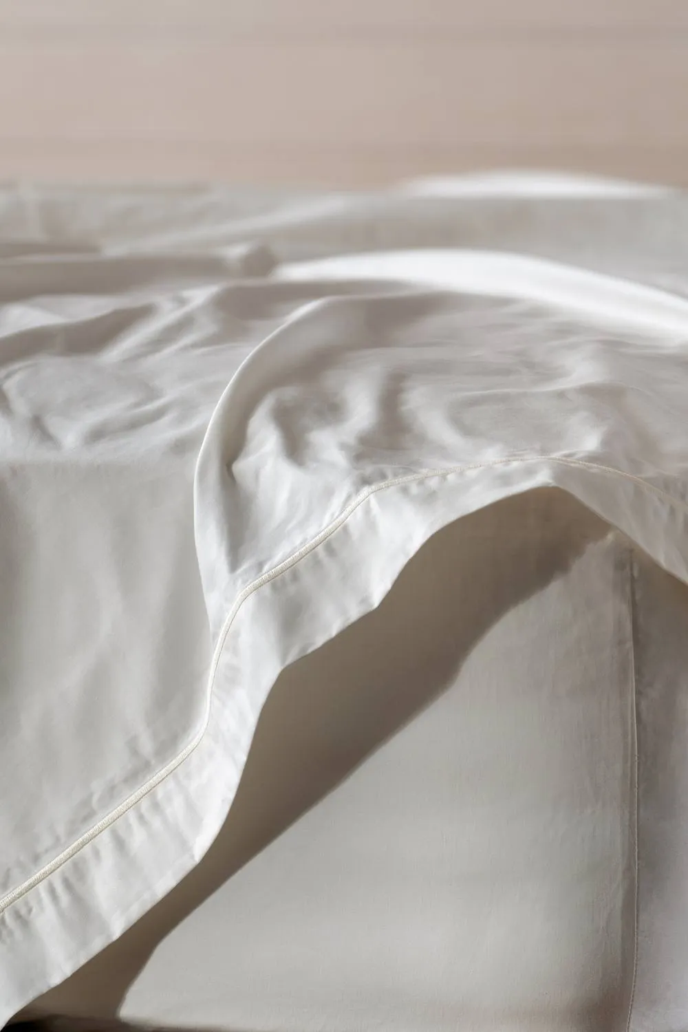 Soak&Sleep 600TC Egyptian Cotton Flat Sheet in Ivory 4
