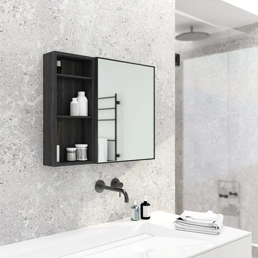 Wireworks Bath Cabinet Slimline 550 Dark Oak 4