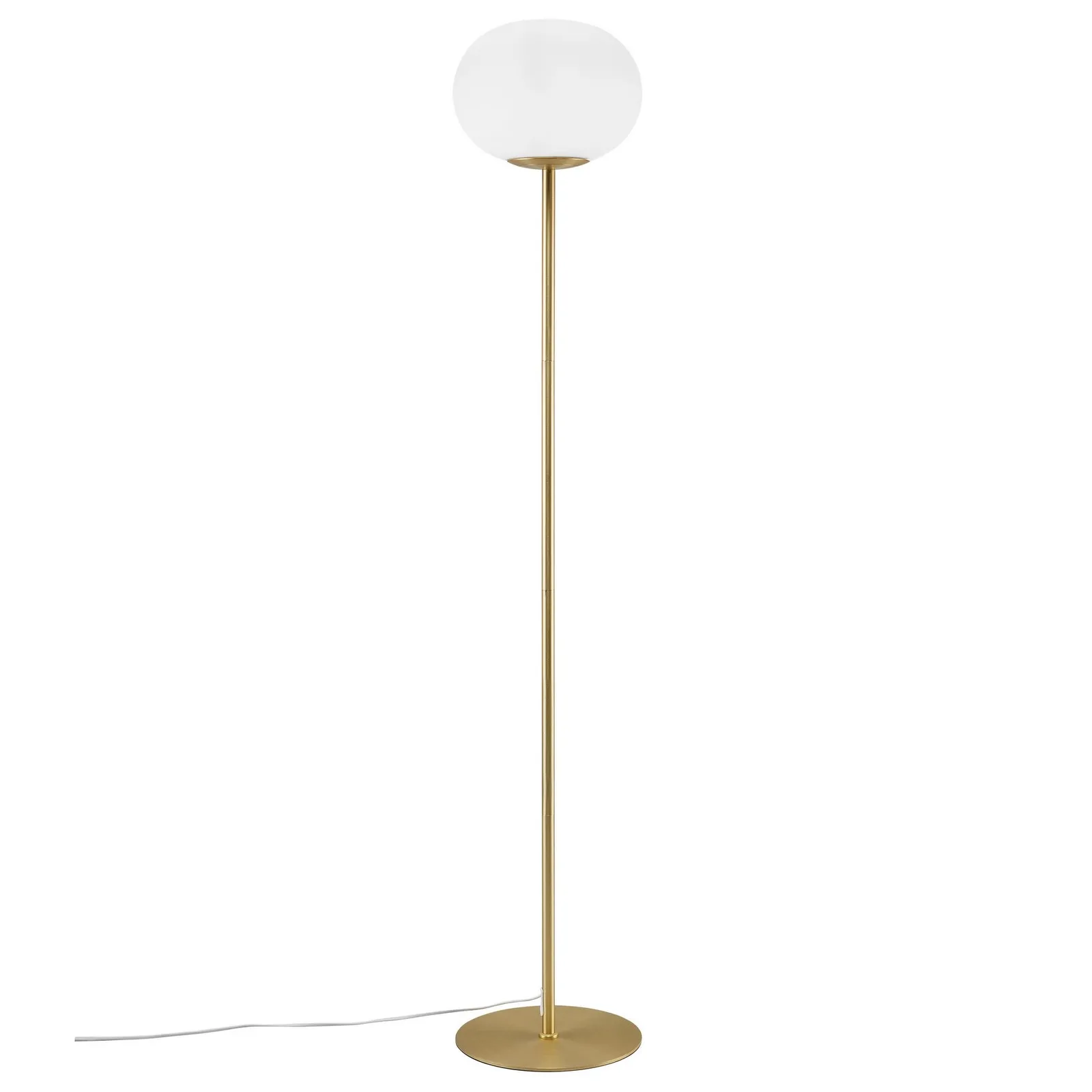 Nordlux Alton Floor Lamp Brass Glass Livingroom E27 Switch in Gold 4