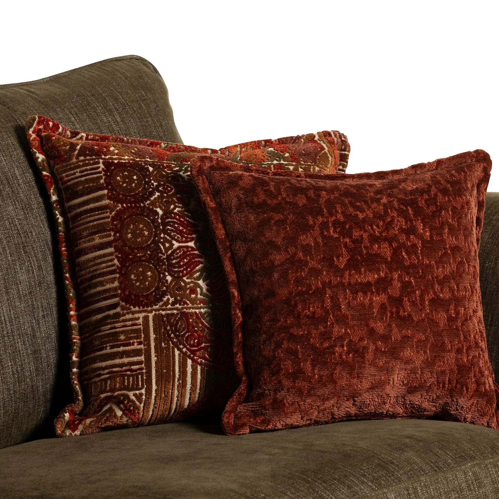 Godwin 3 Seater Standard Back Sofa, Green Fabric | Barker & Stonehouse 5