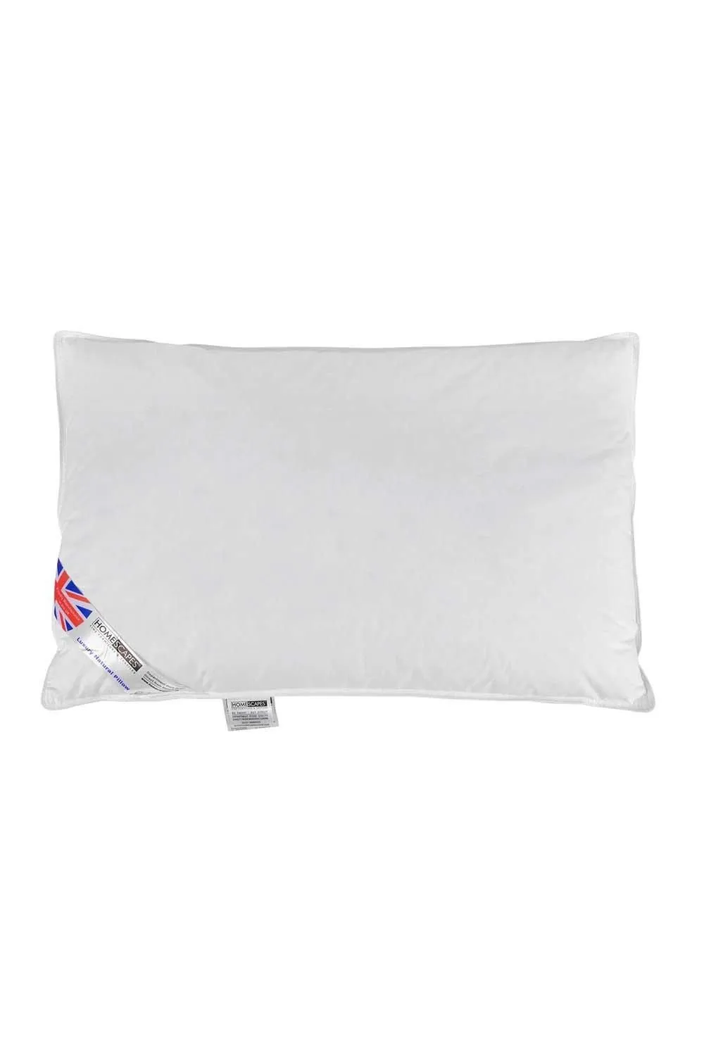 Homescapes White Duck Down Pillow Soft, Supportive & Hypoallergenic 2