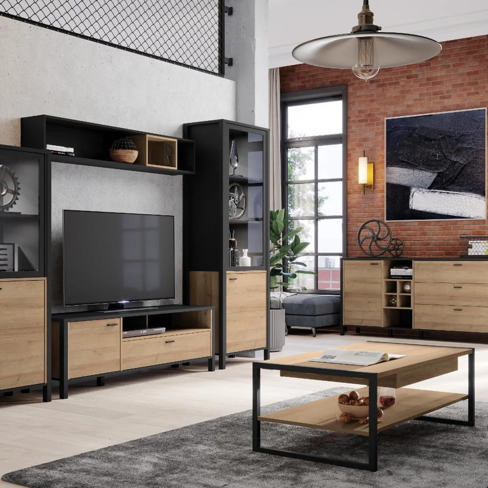 Furniture To Go High Rock TV Unit in Black 5